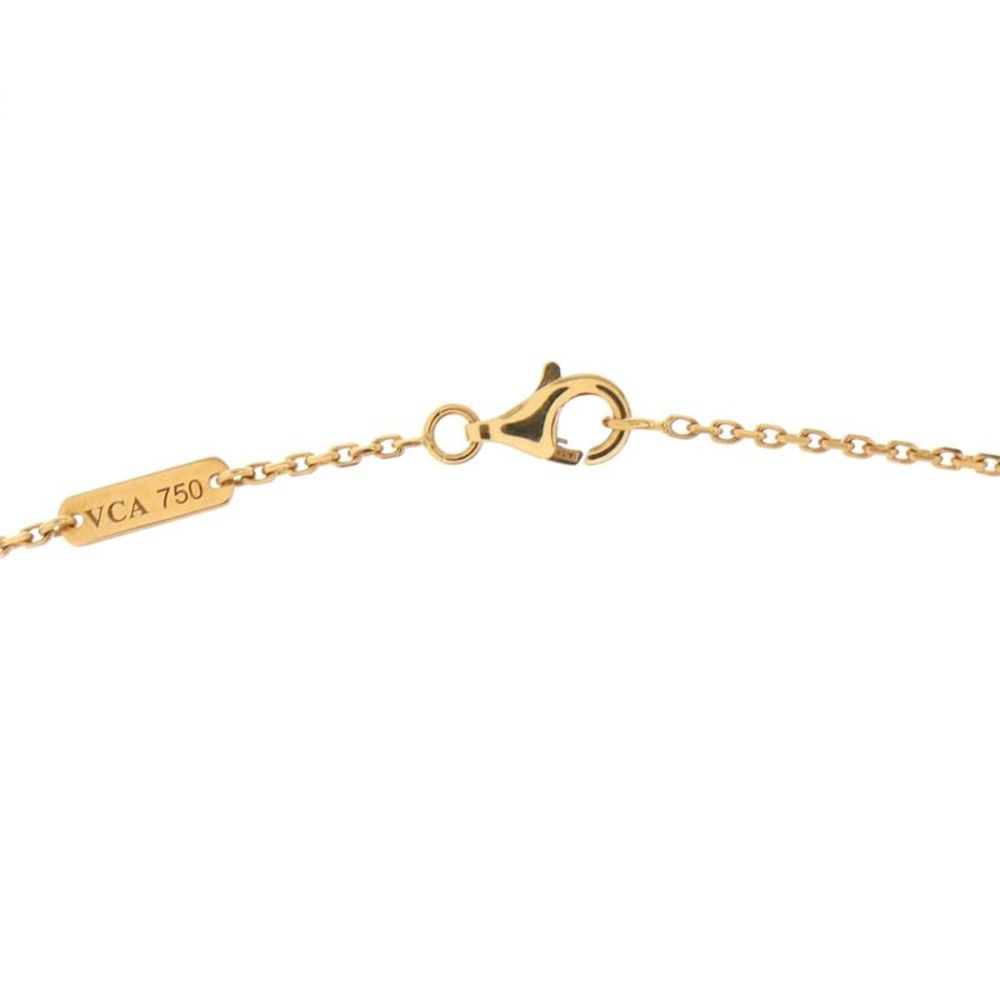 Van Cleef & Arpels Vintage Alhambra Pendant Necklace 18K Yellow Gold and Onyx - - Picture 4 of 4